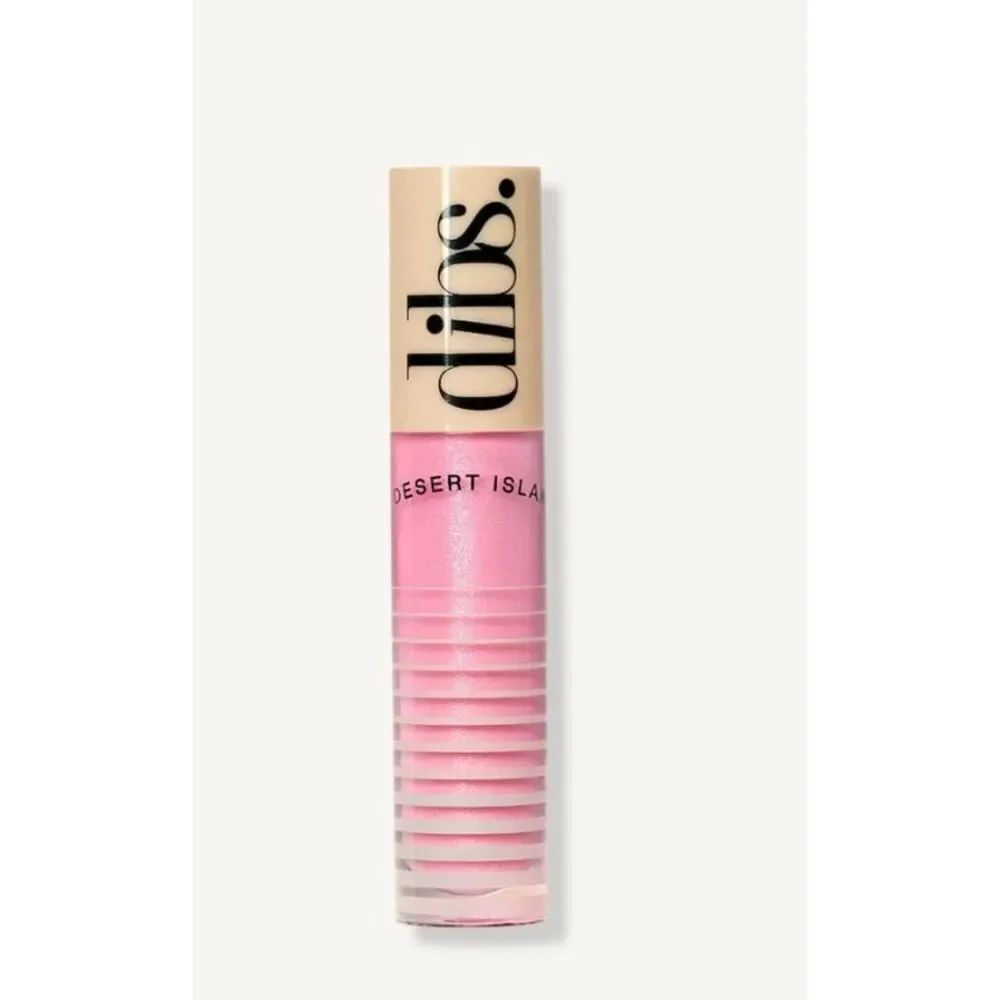 DIBS - Go-To Glossy Lip Balm in "Italian Soda", A Sheer Soft Shimmery Baby Pink